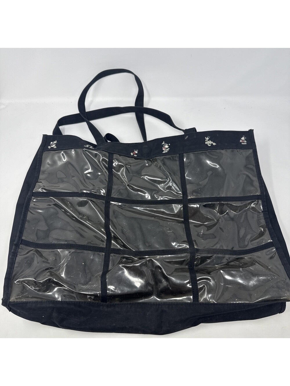 Vintage Disney Black Tote With Clear Side